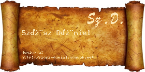 Szász Dániel névjegykártya