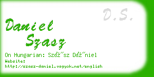 daniel szasz business card